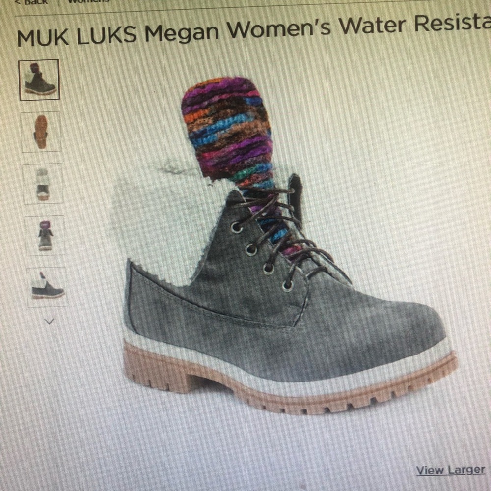 Megan boot muk lucks in grey